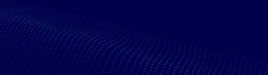 Abstract digital wave of particles. 3d futuristic background illustration. Digital background. Vector illustration