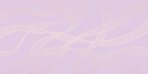 Vector art. Cover layout template. Wavy curved line background