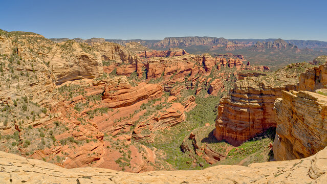 Fay Canyon viewed from the 1st Peak of Bear Mountain in Sedona, Arizona