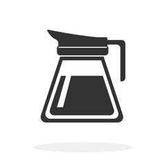 Coffee Pot Flat Icon Vector illustration