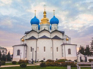 Fototapeta na wymiar Annunciation Cathedral of the Kazan Kremlin