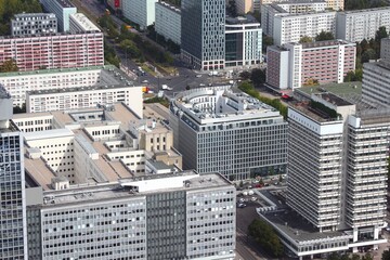 Berlin city aerial view
