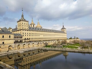 Naklejka premium Real Monaserio de San Lorenzo del Escorial, San Lorenzo del Escorial, Comunidad Autónoma de Madrid, España
