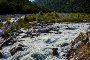 river in the mountains