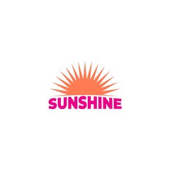 Fototapeta premium Simple Sunshine Logo Design Vector