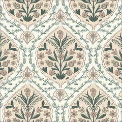 Medieval and Ancient Style Ornamental Flourish Pattern