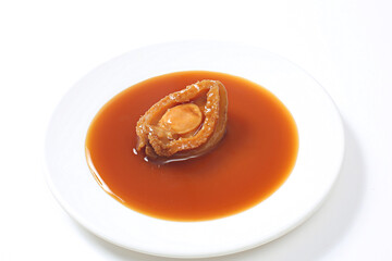 abalone in oyster sauce, abalone in soy sauce, abalone dish, abalone in abalone sauce
