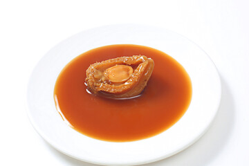 abalone in oyster sauce, abalone in soy sauce, abalone dish, abalone in abalone sauce