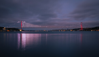 15 July Martyrs Bridge in Istanbul, Turkey