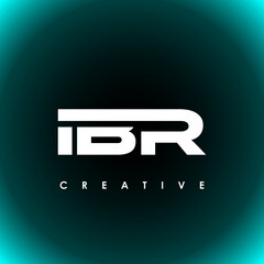 Fototapeta premium IBR Letter Initial Logo Design Template Vector Illustration