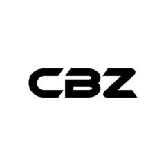 CBZ letter logo design with white background in illustrator, vector logo modern alphabet font overlap style. calligraphy designs for logo, Poster, Invitation, etc.
