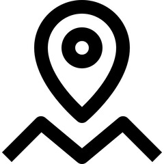 Map outline icon