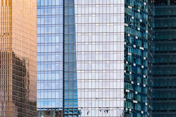 Big City Glass Facades Architectural Background