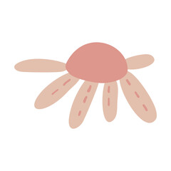 Isolated vector illustration of a flower for decoration