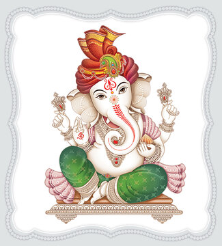 Simple Ganesh Drawing Outline free image download-saigonsouth.com.vn
