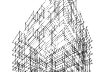 modern architecture drawing