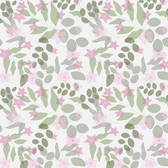 Abstract organic floral pattern background. Vector.