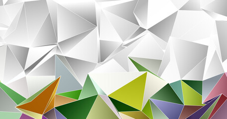 Obraz premium Abstract Low-Poly background. triangulated texture. Design 3d. Polygonal geometrical pattern. Triangular modern style