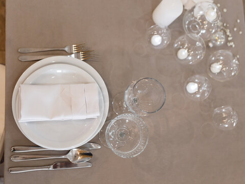 stylish festive wedding table set