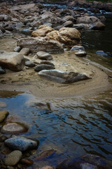 Adventure rock in the river