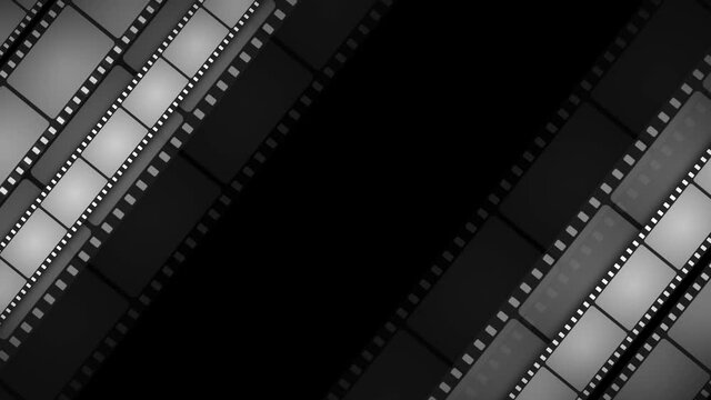Abstract filmstrip background loop
