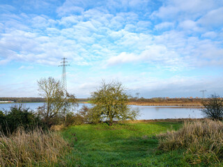 Kadoelermeer between Flevoland en Oberijssel, The Netherlands