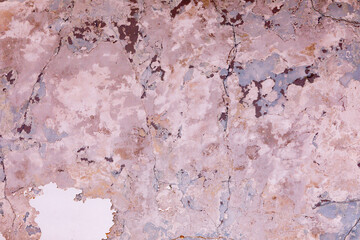 Damaged wall close up