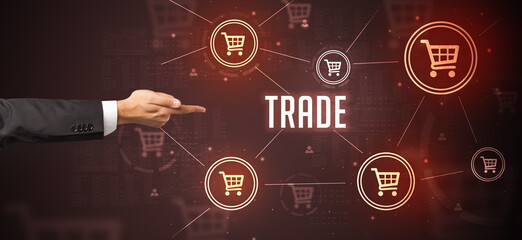 Close-Up of cropped hand pointing