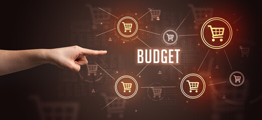 Close-Up of cropped hand pointing