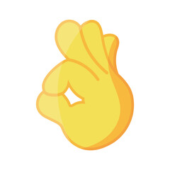 Isolated ok hand emoji icon Vector illustration