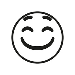 ISolated happy emoji face icon Vector illustration