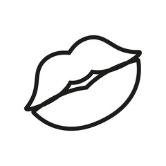 Isolated woman lips icon Kiss Vector illustration