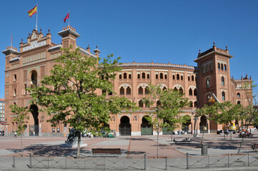 Plaza de Toros de Las Ventas en el centro urbano de la ciudad de Madrid, España