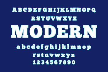 Technology Alphabet Font A to Z