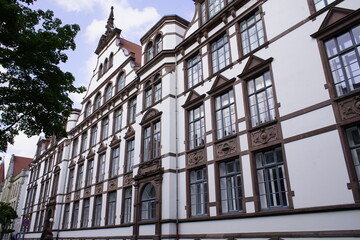 Fototapeta na wymiar The Lower Saxony preparatory college is an institution for applicants with a foreign qualification who are registered by one of Lower Saxony's academic universities. Hanover, Germany 