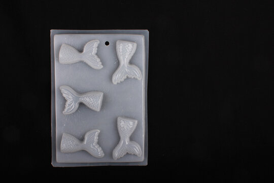 Mermaid tails shape plastic mold for chocolate