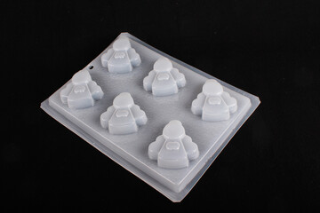 Angels shape plastic mold for chocolate