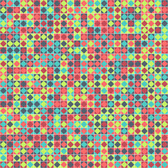 Fototapeta premium Abstract Geometric Pattern generative computational art illustration