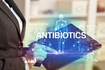 Electronic medical record, tech concept