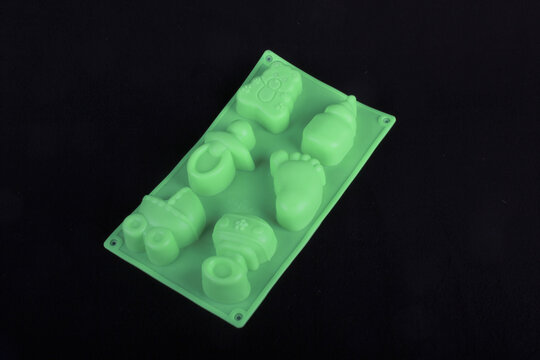 Baby shower elements set silicone mold - Powered by Adobe