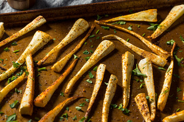 Healthy Homemade Roasted Parsnips