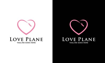 Travel Love Logo, Editable Vector Logo, Golden Logo Template Vector
