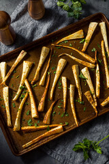 Healthy Homemade Roasted Parsnips