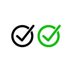 Check mark icon vector collection