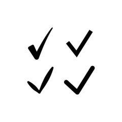 Check mark icon vector collection