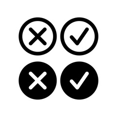 Check mark icon vector collection