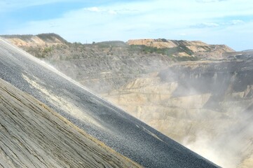 large surface ore mine in Serbia