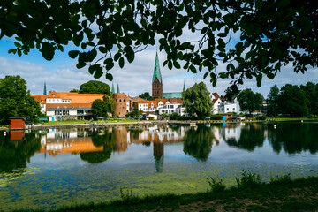 Blick auf Lübeck.