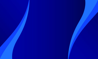 Modern Gradient Blue Curve Shapes Background