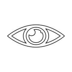 eyes icon on a white background, vector illustration